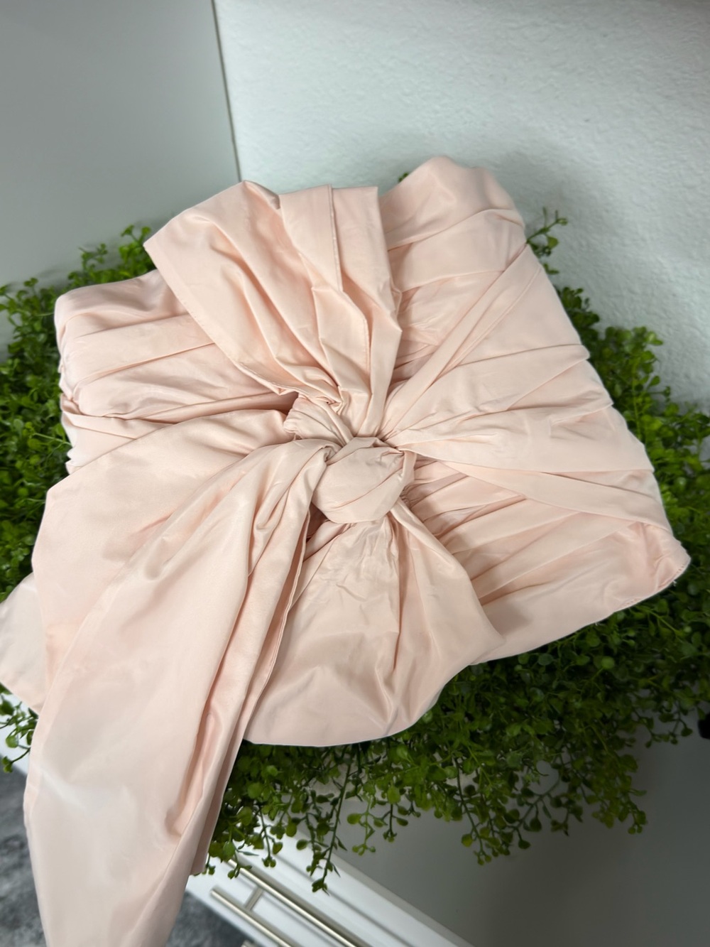 Blush Pink Ruched Tie-Front Women’s Zara Top